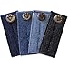 ZEFFFKA Denim Waist Extender Button for Jeans and Skirt Comfy Metal Buttons 4 pcs Assorted Colors