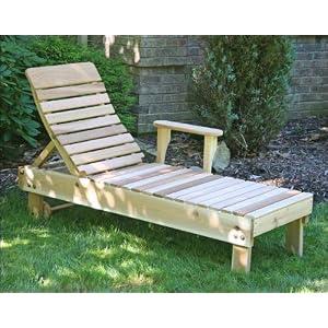 Red Cedar Highback Chaise Lounge by