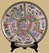 Asian Furniture & D&eacute;cor - 16" Rose Famille Chinese Porcelain Oriental Charger / Plate w/ Stand