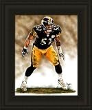 Pittsburgh Steelers Framed James Farrior Pittsburgh Steelers Large Giclee NFL Football