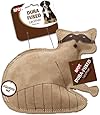 Ethical Pet Dura-Fused 7.25-Inch Leather Dog Toy, Small, Raccoon