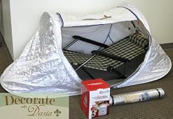 Steam Sauna Portable - Lay Down Type with Reclining Chair - Wet Heat Tent Therapy Lose Weight Detox 850 Watts - Color Silver Tent