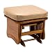 Baby : Brooks Furniture Glider Ottoman- Light Oak/ Camel