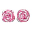 Earrings With Genuine Crystals Crafted in 925 Sterling silver. Total item weight 12.1g Length 20mm