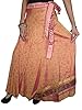 Womans Skirts Wraparound Boho Vintage Silk Sari Wrap Skirt Holiday Dress