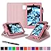 Fire HD 6 2014 Case, roocase Dual View Fire HD 6 Folio Case Cover with Stand [Supports Auto Sleep/Wake Feature] for Amazon Fire HD 6 2014, Pink