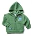 Sweet and Soft Baby Boy Athletic Soccer Zip Up Long Sleeve Hooded Sweater, 6 months, Green