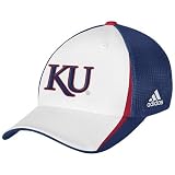 adidas Kansas Jayhawks Youth White Mesh Back Official Team Hat