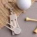 Stainless Steel Key Chain with Golf Divot Tool - Free Engraving