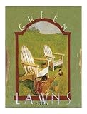 Green Lawns Finest LAMINATED Print Thomas LaDuke 10x14