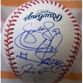 Buy 2009 Philadelphia Phillies NL Champions autographed baseball (Cole Hamels, Ryan Howard, Jimmy...