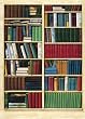 Fototapete Motivtapete Bildtapete Wall Mural B�cherregal B�cher Biblioth�que Bibliothek Wandregal 4-Teilig - Gr��e 183 x 254 cm