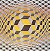 Kitchen & Housewares : Cheyt M by Victor Vasarely. Art Print Poster FRAME IT.. 28.5 inches width by 22.5 inches height. Highest Quality Art Poster Print