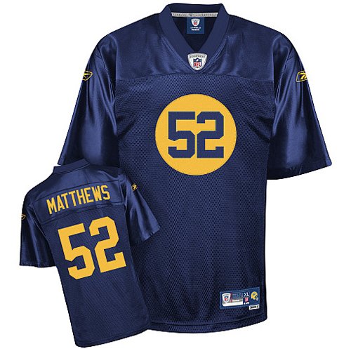 Reebok Green Bay/Acme Packers Clay Matthews Replica Alternate Jersey Extra Large