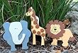Safari Quilt Clips - Set of 3 - Lion, Giraffe, and Elephant