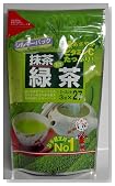 Ujimoritoku Ryokucha Sencha Green Tea Blended with Matcha Green Tea Powder - 27 Pyramid Tea Bags (2.85 Oz)