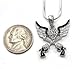 Soulbreezecollection Angel Wings Revolver Pistol Hand Gun Pendant Necklace Charm