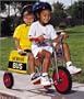 Silver Rider School Bus Tandem Trike with Protective Gear