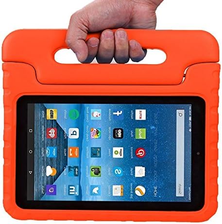 Fire 7 2015 Case - ANTS TECH Light Weight kids ShockProof Case Protective Cover Handle Stand for Amazon Fire 7 inch Display Tablet (5th Generation, 2015 Release Only)(Orange)