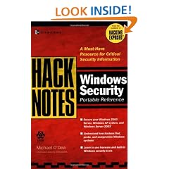 HackNotes Windows Security Portable Reference: A must-have Resource for Critical Security Information