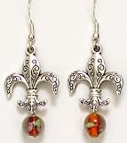 Fleur de Lis Sterling Silver Earrings New Orleans Jewelry French Gifts for Women