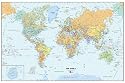 Brewster Wall Pops WPE99074 Peel & Stick World Dry-Erase Map with Marker
