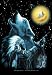 Suchen : Poster Fahne Legend of America Moon Wolf