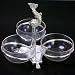 Godinger 3 BOWL STAND/DOLPHIN/CUT BOWLS