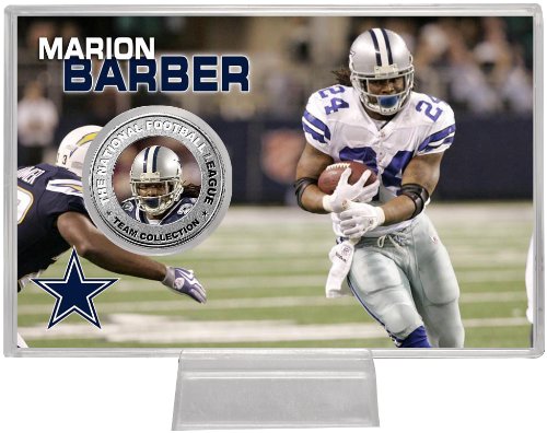 Highland Mint NFL Dallas Cowboys Marion Barber Silver Coin Card