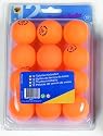 Tischtennis-B&auml;lle orange, 3-Stern, 12 St&uuml;ck