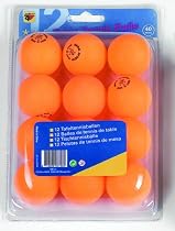 Tischtennis-Bälle orange, 3-Stern, 12 Stück