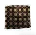 100% Silk Woven Brown Geometric Pocket Square