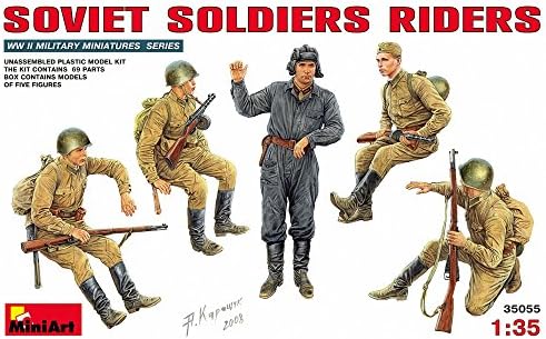 Mini Art Plastics Soviet Soldiers Riders