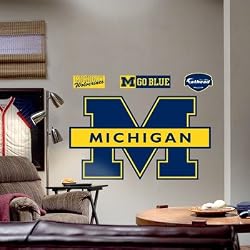 Michigan Wolverines Blue Logo Wall Decal