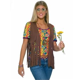 Hippie Vest Adult Costume Adult (Standard (One-Size))