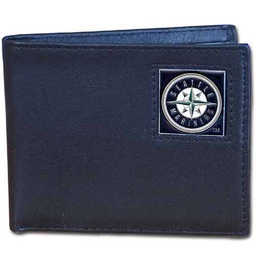 MLB Seattle Mariners Leather Bi-fold Wallet