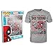 Funko Men's Pop! T-Shirts Marvel - Deadpool Chimichanga, Gray, Large