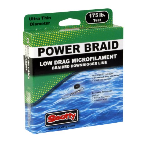 Scotty Low Drag Premium Braided Downrigger Line 400 Foot Spool
