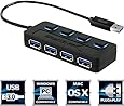Sabrent 4-Port USB 3.0 Hub with Individual Power Switches and LEDs (HB-UM43)
