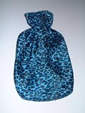 Cheetah Plushie Hot Water Bottle- Blue - Made in Germany