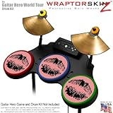 Big Kiss Black on Pink Skin by WraptorSkinz fits Guitar Hero 4 World Tour D ....