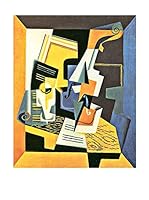 Especial Arte Lienzo Violin and glass - Juan Gris Multicolor