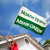 North Texas Mean Green UNT University Large College Flag
