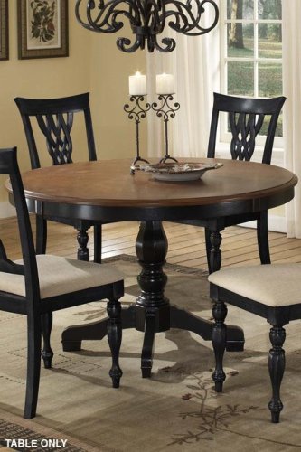 Embassy 48 Round Pedstl Table 48 Diameter Rubbed Black