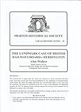 The landmark case of British Railway Board v Herrington