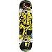Cal Seven Complete Astronaut Popsicle Double Kicktail Skateboard (Neon Yellow)