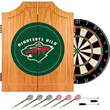 NEW NHL Minnesota Wild Dart Cabinet includes Darts and Board - NHL7000-MW