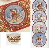 Jim Shore Christmas Melamine Plates, Salad Plates and Bowls, 12 Pc Set