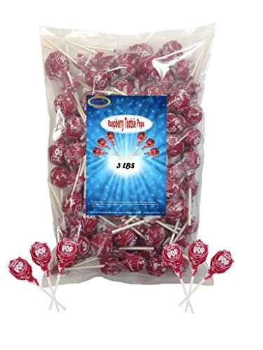 Red Raspberry Tootsie Roll Pops 3 Lbs