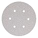 Norton A275 No-Fil Adalox NorGrip Abrasive Disc, 6 Vaccum Holes, Light Weight Paper Backing, Pressure Sensitive Adhesive, Aluminum Oxide, Waterproof, 6" Diameter, Grit 220 (Pack of 25)